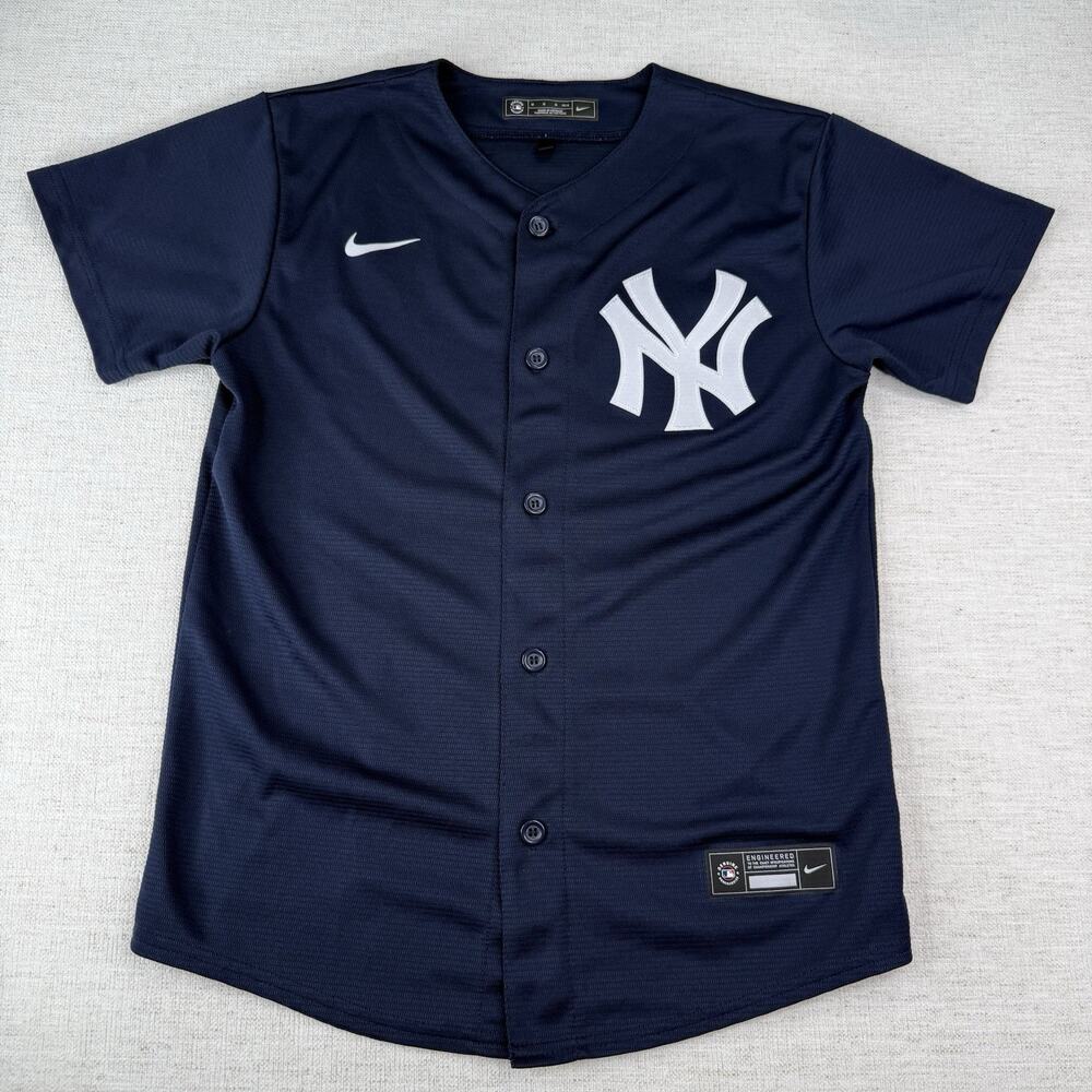 New York Yankees 2021/22 MLB Nike Alternate Jersey Navy Blue Size Youth M 10/12